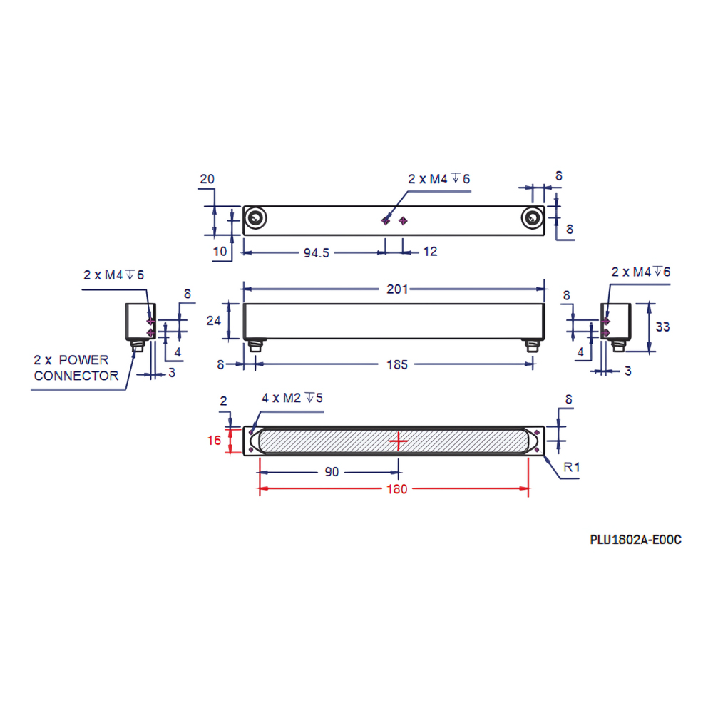 PLU1802A-850C drawing